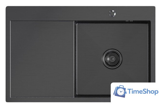 Кухонная мойка Mixline Pro 552923 (черный графит, с сифоном) - Изображение №1 — Интернет-магазин Time-Shop