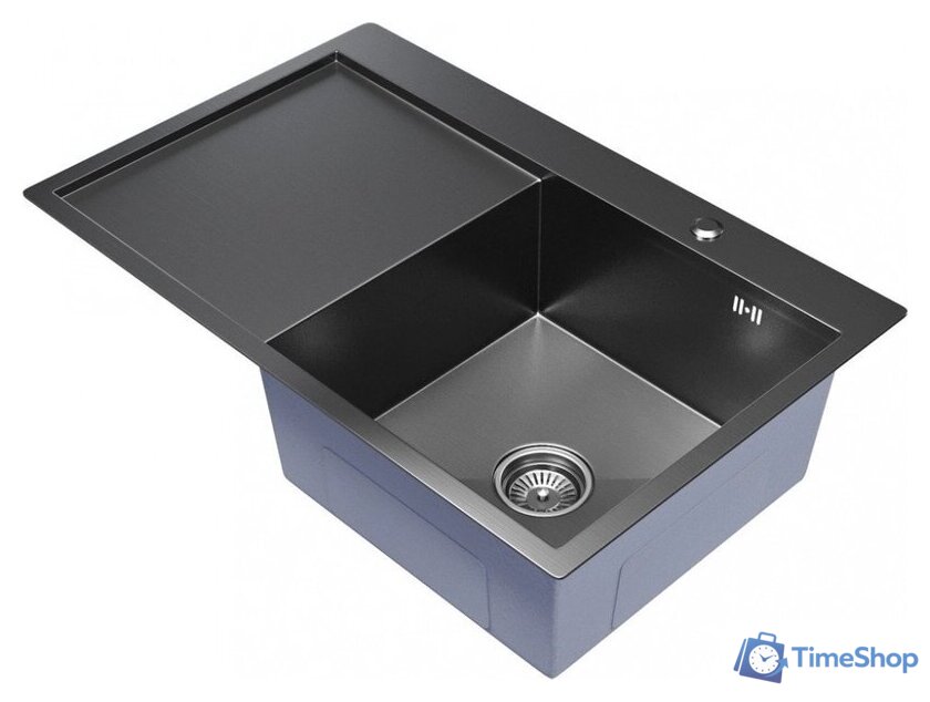 Кухонная мойка Mixline Pro 552923 (черный графит, с сифоном) - Изображение №2 — Интернет-магазин Time-Shop