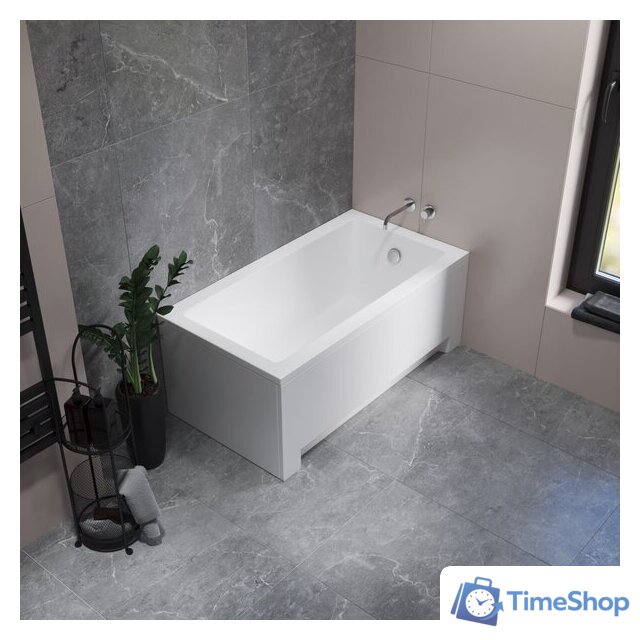 Ванна Lauter Estelle 130 21206030 (с ножками и сифоном 21Y11010 хром) - Изображение №7 — Интернет-магазин Time-Shop