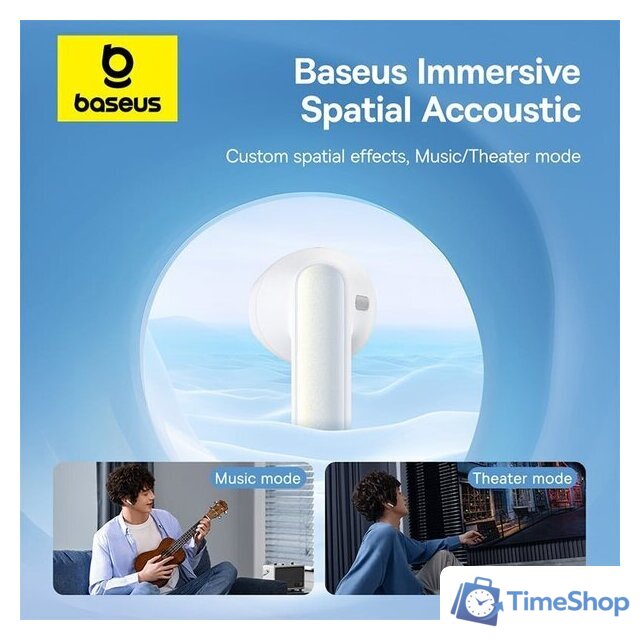 Наушники Baseus Bowie M3 (белый) - Изображение №6 — Интернет-магазин Time-Shop