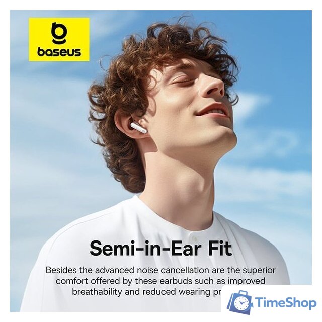 Наушники Baseus Bowie M3 (белый) - Изображение №3 — Интернет-магазин Time-Shop