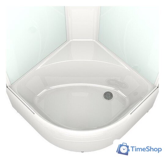 Душевая кабина Domani-Spa Delight 99 High DS01D99HWM10 (белый/сатин-матированное стекло) - Изображение №4 — Интернет-магазин Time-Shop