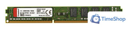 Оперативная память Kingston ValueRAM 4GB DDR3 PC3-12800 KVR16N11S8/4WP - Изображение №1 — Интернет-магазин Time-Shop