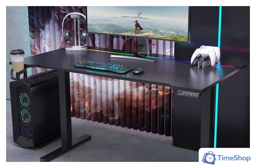 Стол с регулировкой высоты Ritmix TBL-1405GL (карбон) - Изображение №8 — Интернет-магазин Time-Shop