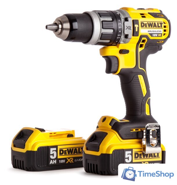 Ударная дрель-шуруповерт DeWalt DCD796P2 (с 2-мя АКБ 5 Ah) - Изображение №2 — Интернет-магазин Time-Shop