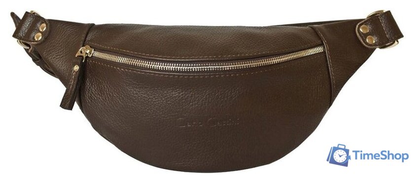 Сумка на пояс Carlo Gattini Sinfonica Belfiore 7003-04 (темно-коричневый) - Изображение №1 — Интернет-магазин Time-Shop