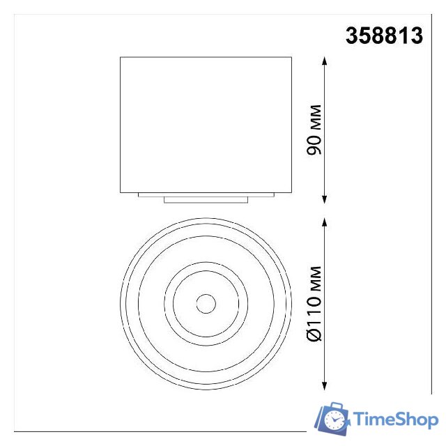 Точечный светильник Novotech Gesso 358813 - Изображение №3 — Интернет-магазин Time-Shop