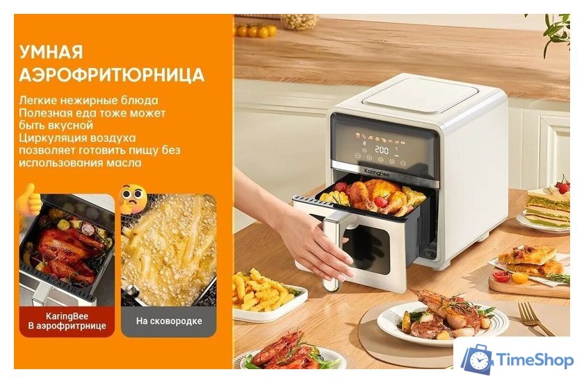 Аэрогриль (аэрофритюрница) KaringBee JD689 Pro - Изображение №3 — Интернет-магазин Time-Shop