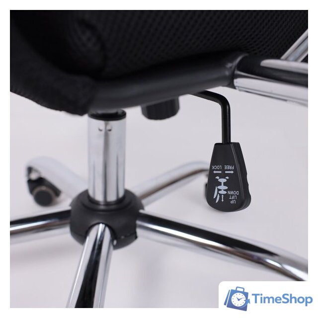 Офисное кресло AksHome Iris Chrome DMS (хром/черный) - Изображение №12 — Интернет-магазин Time-Shop