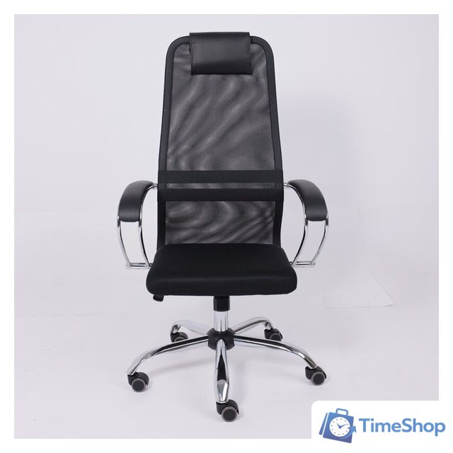 Офисное кресло AksHome Iris Chrome DMS (хром/черный) - Изображение №10 — Интернет-магазин Time-Shop