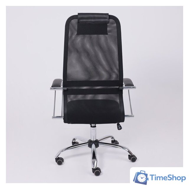 Офисное кресло AksHome Iris Chrome DMS (хром/черный) - Изображение №9 — Интернет-магазин Time-Shop