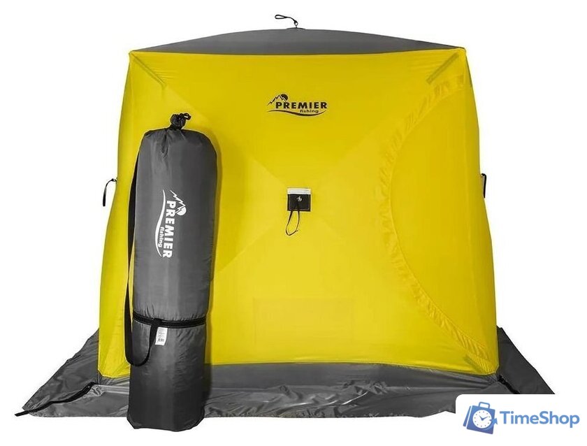 Палатка Premier Fishing Куб-3 PR-WFSC-210YG (зимняя, желтый/серый) - Изображение №4 — Интернет-магазин Time-Shop