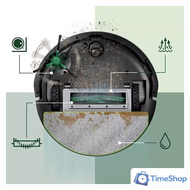 Робот-пылесос iRobot Roomba 105 Combo + stacja AutoEmpty (черный) - Изображение №12 — Интернет-магазин Time-Shop