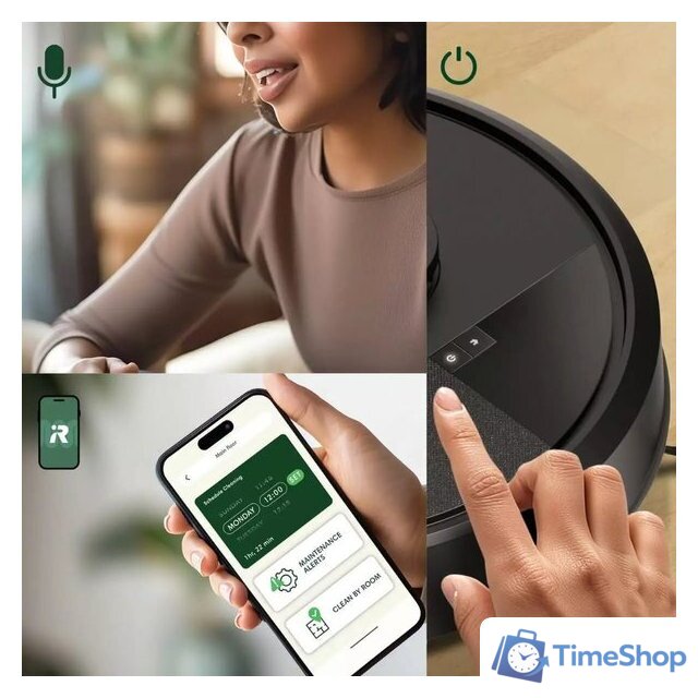 Робот-пылесос iRobot Roomba 105 Combo + stacja AutoEmpty (черный) - Изображение №16 — Интернет-магазин Time-Shop