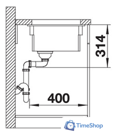 Кухонная мойка Blanco Etagon 500-U (базальт) 525154 - Изображение №3 — Интернет-магазин Time-Shop