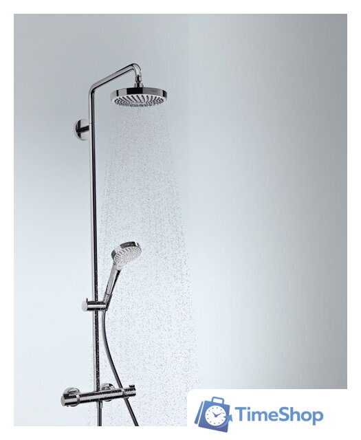 Душевая система  Hansgrohe Croma Select S 180 2jet Showerpipe (27253400) - Изображение №2 — Интернет-магазин Time-Shop