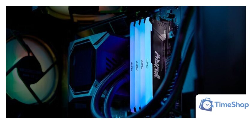 Оперативная память Kingston FURY Beast RGB 2x16ГБ DDR4 3200 МГц KF432C16BB2AK2/32 - Изображение №4 — Интернет-магазин Time-Shop