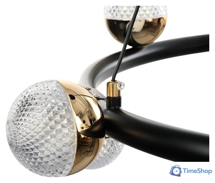 Подвесная люстра BayerLux Рикардо 10385951 (черный/золото) - Изображение №8 — Интернет-магазин Time-Shop