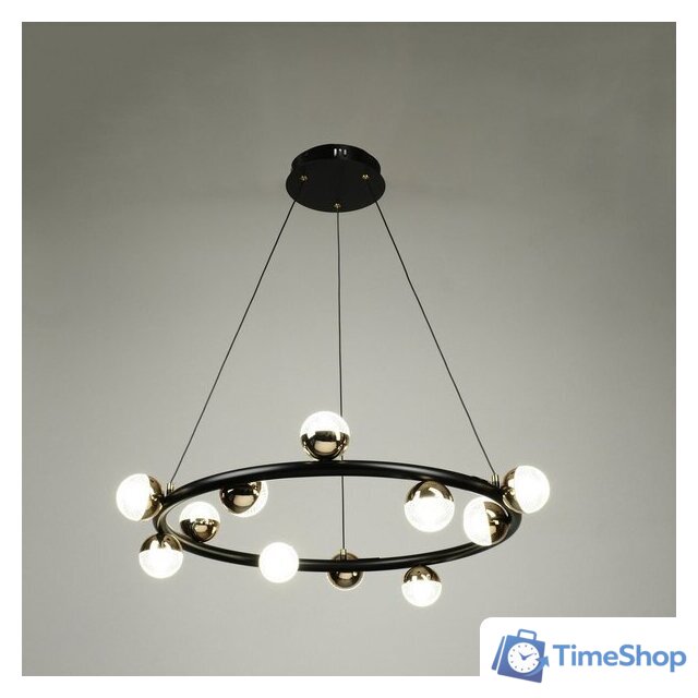 Подвесная люстра BayerLux Рикардо 10385951 (черный/золото) - Изображение №1 — Интернет-магазин Time-Shop