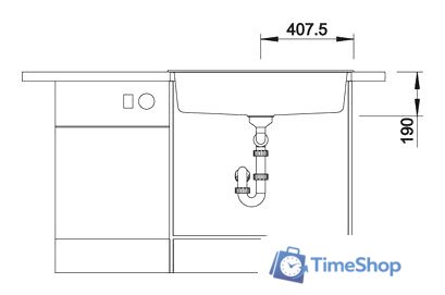 Кухонная мойка Blanco Dalago 8 (белый) [516633] - Изображение №4 — Интернет-магазин Time-Shop