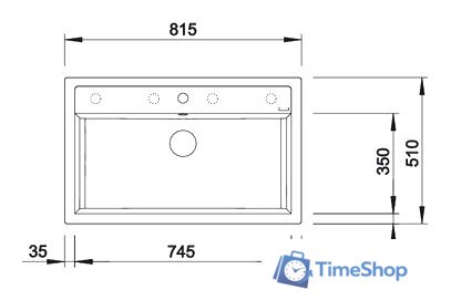Кухонная мойка Blanco Dalago 8 (белый) [516633] - Изображение №2 — Интернет-магазин Time-Shop