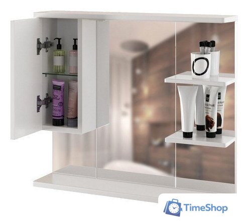  Mixline Шкаф с зеркалом Этьен 80 L 540870 (с подсветкой) - Изображение №2 — Интернет-магазин Time-Shop