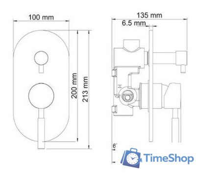 Смеситель Wasserkraft Wern 4241 - Изображение №2 — Интернет-магазин Time-Shop