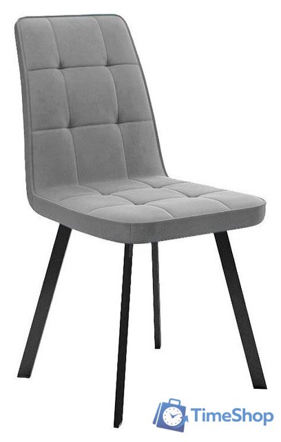 Стул Трия Рони (черный муар/микровелюр Brendy Grey) - Изображение №1 — Интернет-магазин Time-Shop