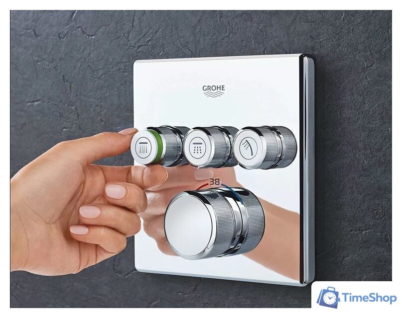 Душевая система  Grohe Grohtherm SmartControl 34706000 - Изображение №4 — Интернет-магазин Time-Shop