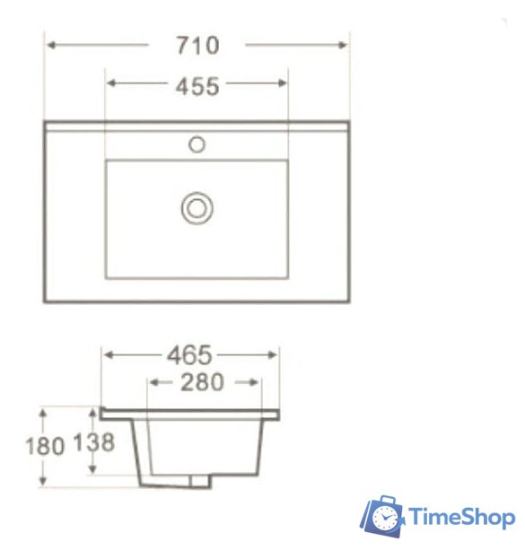 Умывальник WeltWasser Deilbach 7506-70 - Изображение №3 — Интернет-магазин Time-Shop