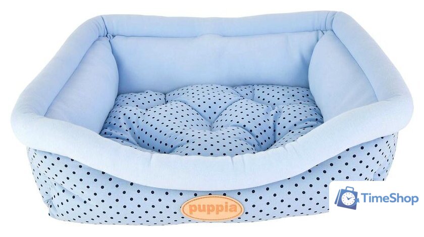 Лежак Puppia Cozy Dot OASA-AU5983-BL-FR (голубой) - Изображение №1 — Интернет-магазин Time-Shop