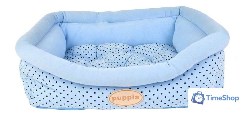 Лежак Puppia Cozy Dot OASA-AU5983-BL-FR (голубой) - Изображение №3 — Интернет-магазин Time-Shop