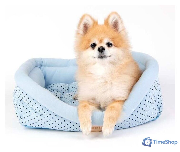 Лежак Puppia Cozy Dot OASA-AU5983-BL-FR (голубой) - Изображение №4 — Интернет-магазин Time-Shop