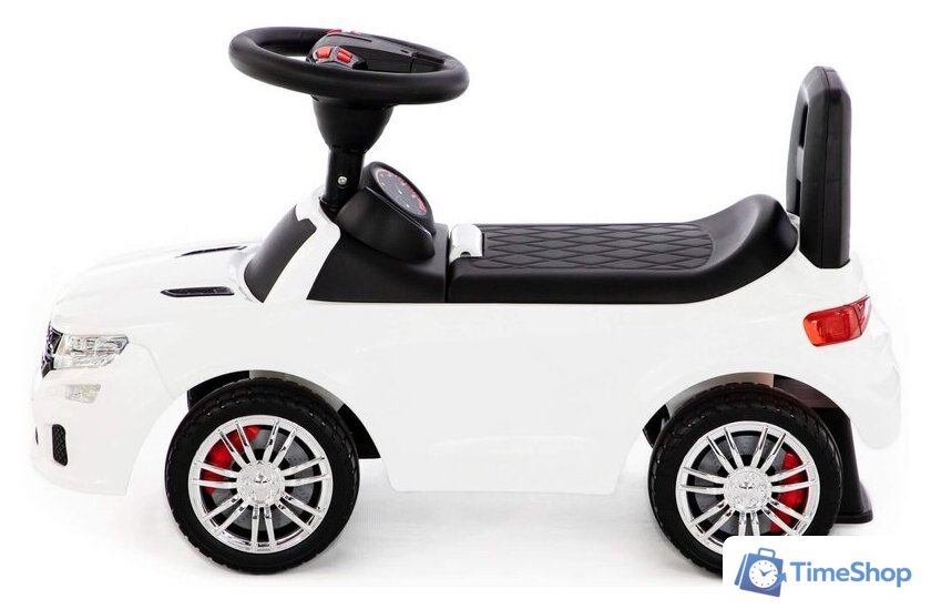 Каталка Полесье SuperCar №6 со звуковым сигналом 84606 (белый) - Изображение №2 — Интернет-магазин Time-Shop