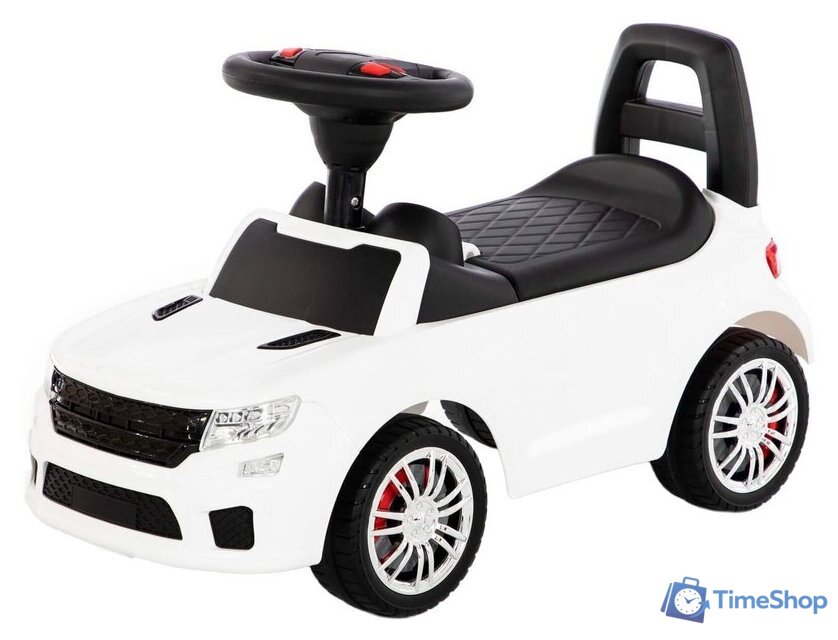 Каталка Полесье SuperCar №6 со звуковым сигналом 84606 (белый) - Изображение №1 — Интернет-магазин Time-Shop