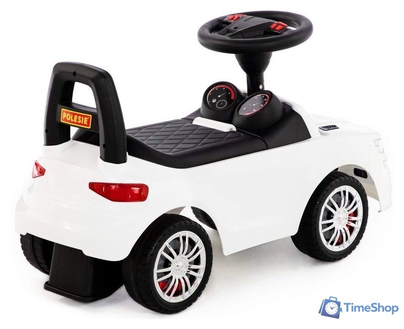 Каталка Полесье SuperCar №6 со звуковым сигналом 84606 (белый) - Изображение №4 — Интернет-магазин Time-Shop