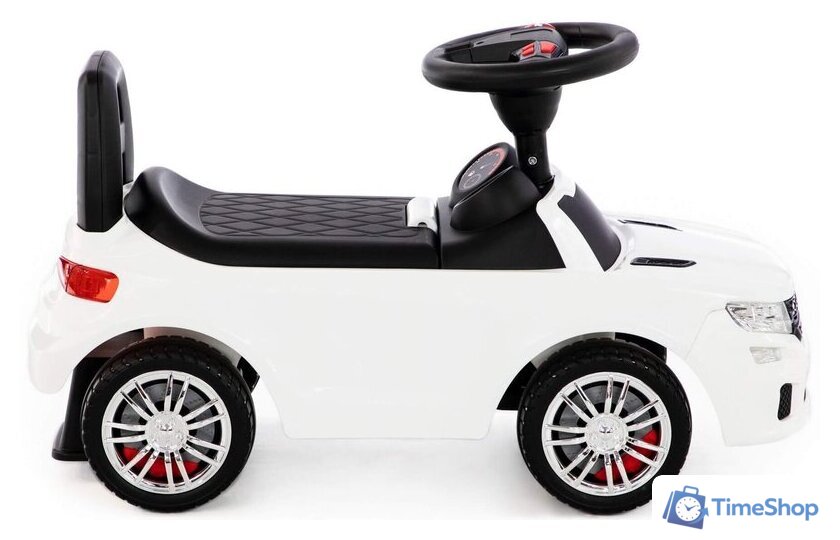 Каталка Полесье SuperCar №6 со звуковым сигналом 84606 (белый) - Изображение №5 — Интернет-магазин Time-Shop