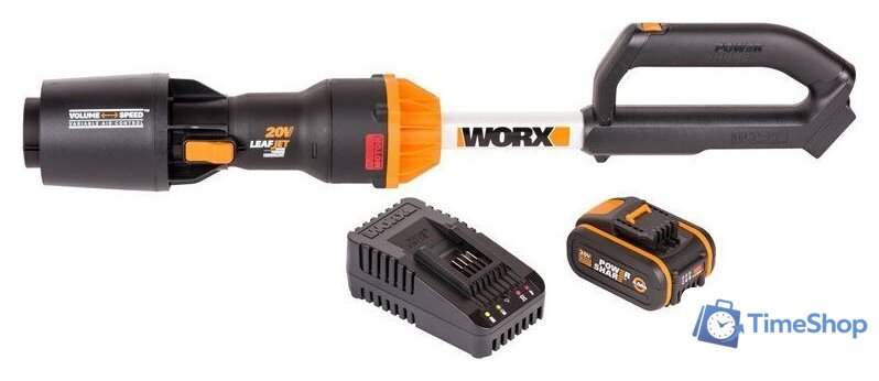 Ручная воздуходувка Worx WG543E (с 1-им АКБ 4 Ач) - Изображение №8 — Интернет-магазин Time-Shop