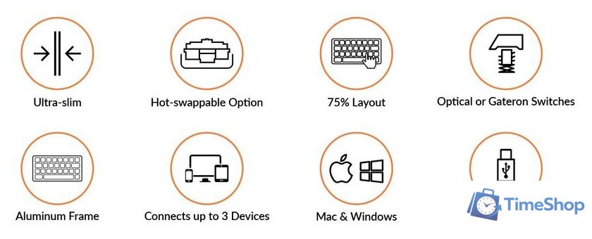 Клавиатура Keychron K3 V2 RGB K3-E1-RU (Keychron Low Profile Optical Red) - Изображение №11 — Интернет-магазин Time-Shop