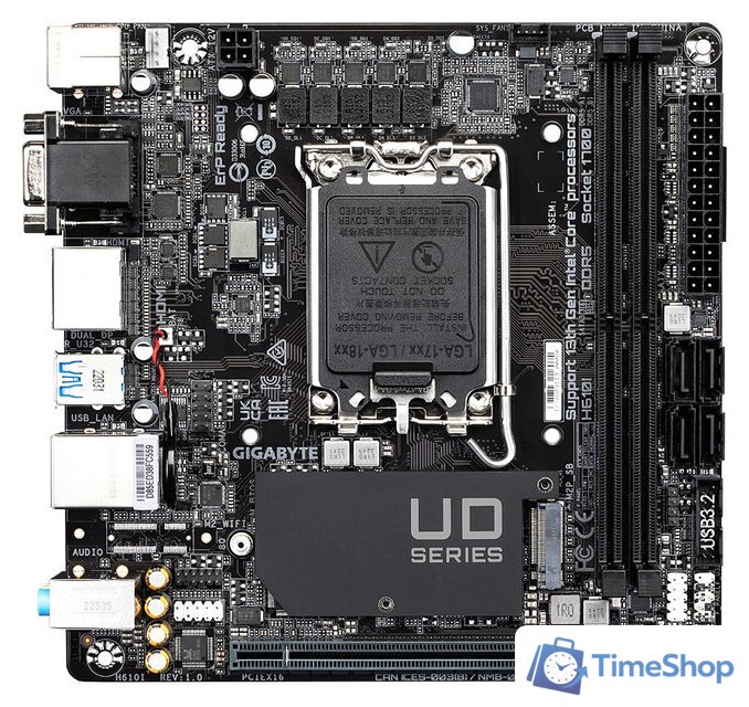 Материнская плата Gigabyte H610I (rev. 1.0) - Изображение №1 — Интернет-магазин Time-Shop