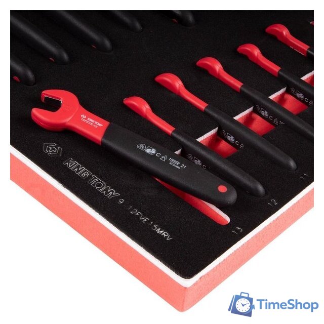 Набор ключей King Tony 9-12FVE15MRV (15 предметов) - Изображение №2 — Интернет-магазин Time-Shop