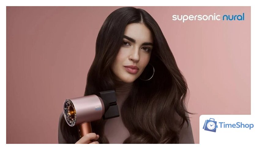 Фен Dyson HD16 (янтарный шелк/розовый) - Изображение №3 — Интернет-магазин Time-Shop