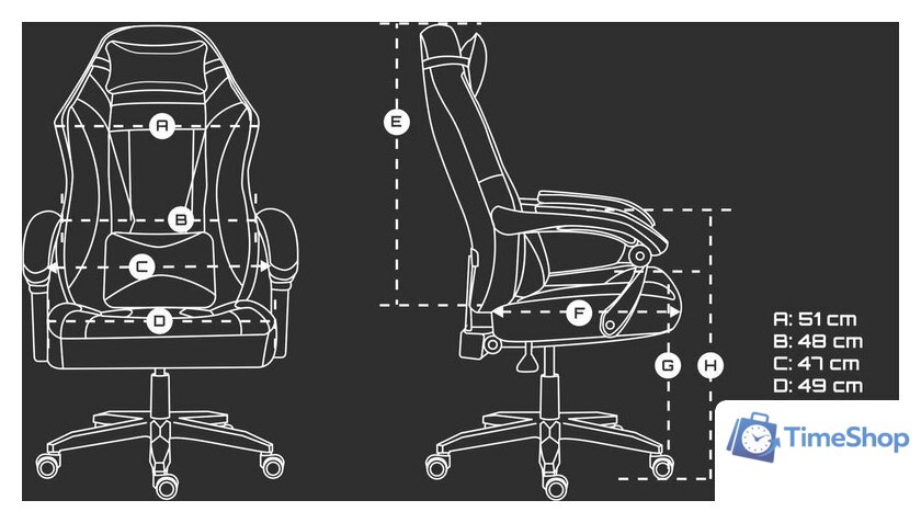 Игровое (геймерское) кресло Fury Avenger M+ NFF-1710 - Изображение №22 — Интернет-магазин Time-Shop