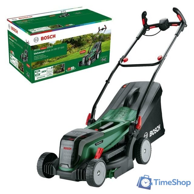 Газонокосилка Bosch UniversalRotak 2x18V-37-550 06008B9E01 (без АКБ) - Изображение №1 — Интернет-магазин Time-Shop