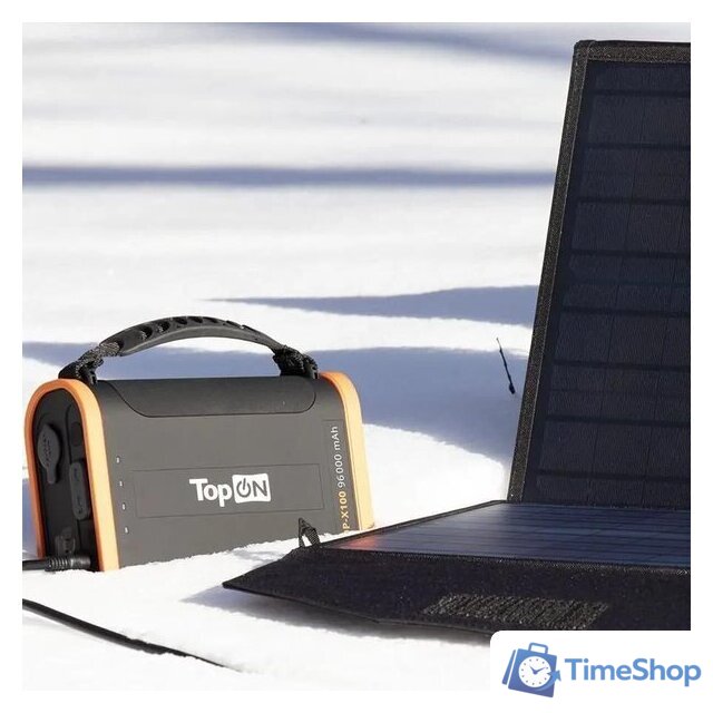 Портативная зарядная станция TopON TOP-X100 (черный/оранжевый) - Изображение №9 — Интернет-магазин Time-Shop