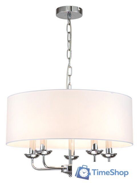 Подвесная люстра Escada Bovilla 10175/5PL E14*40W Chrome - Изображение №1 — Интернет-магазин Time-Shop