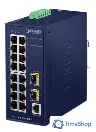 Управляемый коммутатор 2-го уровня PLANET IGS-4215-16T2S - Изображение №1 — Интернет-магазин Time-Shop