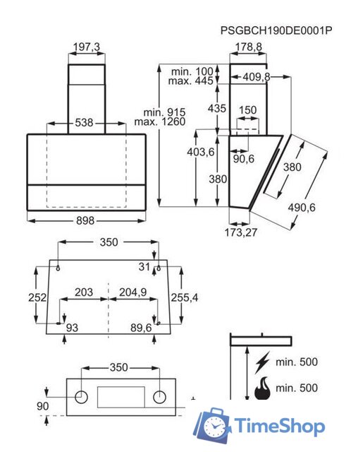Кухонная вытяжка Electrolux LFV619K - Изображение №2 — Интернет-магазин Time-Shop