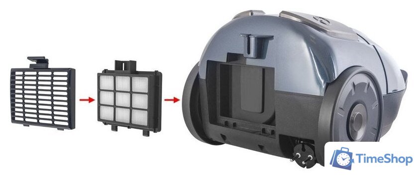 Пылесос Endever SkyClean VC-252 (синий/серый) - Изображение №8 — Интернет-магазин Time-Shop