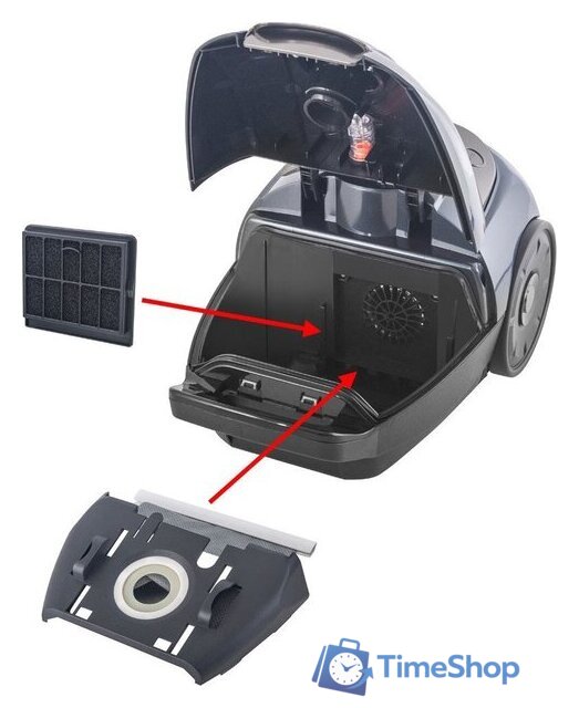 Пылесос Endever SkyClean VC-252 (синий/серый) - Изображение №9 — Интернет-магазин Time-Shop